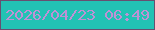 文字の大きさ：5、枠の色：674f70、背景の色：22c2b4、文字の色：bf91d5 無料ブログパーツのブログ時計