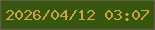 文字の大きさ：5、枠の色：675b50、背景の色：37570f、文字の色：c7a545 無料ブログパーツのブログ時計