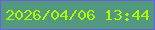 文字の大きさ：3、枠の色：6760e2、背景の色：53997f、文字の色：b1f901 無料ブログパーツのブログ時計