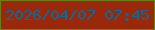文字の大きさ：5、枠の色：678012、背景の色：9a290c、文字の色：0d6995 無料ブログパーツのブログ時計