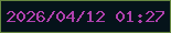 文字の大きさ：5、枠の色：678841、背景の色：05131a、文字の色：b141af 無料ブログパーツのブログ時計