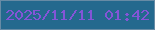 文字の大きさ：2、枠の色：678ba5、背景の色：24698e、文字の色：8455d7 無料ブログパーツのブログ時計