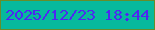 文字の大きさ：5、枠の色：678d2a、背景の色：07b99d、文字の色：4e27f1 無料ブログパーツのブログ時計