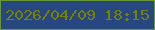 文字の大きさ：3、枠の色：679832、背景の色：274781、文字の色：788103 無料ブログパーツのブログ時計