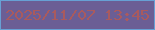 文字の大きさ：2、枠の色：67a0d4、背景の色：6b5e95、文字の色：a95a5e 無料ブログパーツのブログ時計