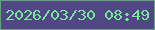 文字の大きさ：5、枠の色：67a27f、背景の色：514785、文字の色：77e897 無料ブログパーツのブログ時計