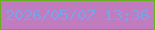 文字の大きさ：4、枠の色：67ae20、背景の色：c17cc0、文字の色：7ba3e8 無料ブログパーツのブログ時計