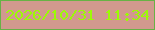 文字の大きさ：3、枠の色：67b245、背景の色：d1998e、文字の色：9cfa06 無料ブログパーツのブログ時計