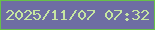 文字の大きさ：4、枠の色：67c049、背景の色：6e6da3、文字の色：c6e6a2 無料ブログパーツのブログ時計