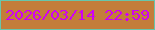 文字の大きさ：3、枠の色：67c6ab、背景の色：c37d3a、文字の色：cf00f5 無料ブログパーツのブログ時計