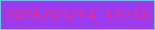 文字の大きさ：3、枠の色：67c6e3、背景の色：9d3aec、文字の色：e22e9a 無料ブログパーツのブログ時計