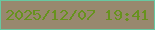 文字の大きさ：4、枠の色：67c8a1、背景の色：98886e、文字の色：67921e 無料ブログパーツのブログ時計