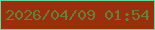 文字の大きさ：4、枠の色：67d3a0、背景の色：992f0d、文字の色：677f37 無料ブログパーツのブログ時計