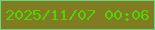 文字の大きさ：5、枠の色：67d781、背景の色：817c22、文字の色：51d406 無料ブログパーツのブログ時計