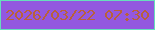 文字の大きさ：1、枠の色：67debc、背景の色：9358df、文字の色：b9613a 無料ブログパーツのブログ時計