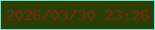 文字の大きさ：5、枠の色：67e6d3、背景の色：2b3f04、文字の色：702b0d 無料ブログパーツのブログ時計