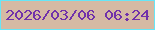 文字の大きさ：1、枠の色：67e6f7、背景の色：d6baa4、文字の色：7132aa 無料ブログパーツのブログ時計