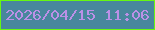 文字の大きさ：5、枠の色：67f712、背景の色：48879d、文字の色：bc90e7 無料ブログパーツのブログ時計