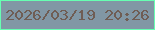 文字の大きさ：3、枠の色：67feb2、背景の色：8197a5、文字の色：6f5d54 無料ブログパーツのブログ時計