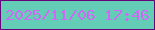 文字の大きさ：4、枠の色：68047a、背景の色：64cdb5、文字の色：ce68f5 無料ブログパーツのブログ時計