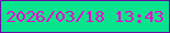 文字の大きさ：4、枠の色：680ba2、背景の色：08e48d、文字の色：eb03ca 無料ブログパーツのブログ時計