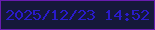 文字の大きさ：5、枠の色：681cae、背景の色：15183a、文字の色：2a1bca 無料ブログパーツのブログ時計