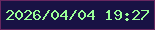 文字の大きさ：1、枠の色：682760、背景の色：181244、文字の色：9aff98 無料ブログパーツのブログ時計