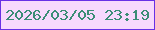 文字の大きさ：2、枠の色：6830e6、背景の色：f7d9fd、文字の色：3b8d76 無料ブログパーツのブログ時計