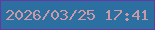 文字の大きさ：1、枠の色：6837a3、背景の色：2c70a2、文字の色：ca99a6 無料ブログパーツのブログ時計