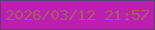 文字の大きさ：4、枠の色：683975、背景の色：ba1fb0、文字の色：a65b69 無料ブログパーツのブログ時計