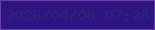 文字の大きさ：3、枠の色：6840a6、背景の色：2c1482、文字の色：2f256f 無料ブログパーツのブログ時計