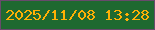 文字の大きさ：3、枠の色：684a6c、背景の色：1e6930、文字の色：ffb005 無料ブログパーツのブログ時計