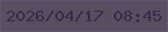 文字の大きさ：1、枠の色：685172、背景の色：574f60、文字の色：3d274d 無料ブログパーツのブログ時計