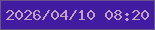 文字の大きさ：4、枠の色：68548a、背景の色：411ca0、文字の色：c2a0c5 無料ブログパーツのブログ時計