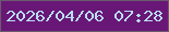 文字の大きさ：3、枠の色：685b6e、背景の色：691777、文字の色：badff5 無料ブログパーツのブログ時計