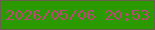 文字の大きさ：1、枠の色：68614a、背景の色：2b9a01、文字の色：b74b74 無料ブログパーツのブログ時計