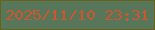 文字の大きさ：3、枠の色：686318、背景の色：57765a、文字の色：ca572d 無料ブログパーツのブログ時計