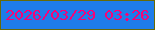 文字の大きさ：2、枠の色：686a05、背景の色：1f7ce9、文字の色：f50378 無料ブログパーツのブログ時計