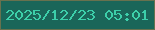 文字の大きさ：5、枠の色：68714e、背景の色：1a6659、文字の色：3dcfaa 無料ブログパーツのブログ時計