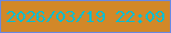 文字の大きさ：5、枠の色：6888e3、背景の色：d28828、文字の色：04bed3 無料ブログパーツのブログ時計