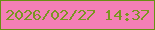 文字の大きさ：2、枠の色：689013、背景の色：f47fb6、文字の色：7a9521 無料ブログパーツのブログ時計