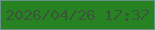 文字の大きさ：1、枠の色：689287、背景の色：278222、文字の色：3a553a 無料ブログパーツのブログ時計