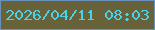 文字の大きさ：2、枠の色：6892bc、背景の色：67623a、文字の色：4bd2e9 無料ブログパーツのブログ時計