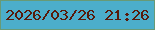 文字の大きさ：1、枠の色：689a76、背景の色：4caecb、文字の色：581a0a 無料ブログパーツのブログ時計