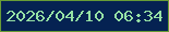文字の大きさ：2、枠の色：689c36、背景の色：052252、文字の色：96e1a5 無料ブログパーツのブログ時計