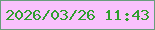 文字の大きさ：3、枠の色：689d7c、背景の色：f9c1fc、文字の色：309e2d 無料ブログパーツのブログ時計