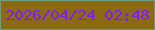 文字の大きさ：4、枠の色：689f8a、背景の色：896a11、文字の色：831cf7 無料ブログパーツのブログ時計