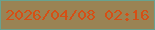 文字の大きさ：4、枠の色：68a28f、背景の色：9a8354、文字の色：d54f15 無料ブログパーツのブログ時計
