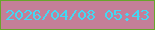 文字の大きさ：3、枠の色：68a52b、背景の色：c47f98、文字の色：43d8f4 無料ブログパーツのブログ時計