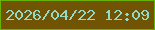 文字の大きさ：1、枠の色：68b105、背景の色：705403、文字の色：92dac5 無料ブログパーツのブログ時計